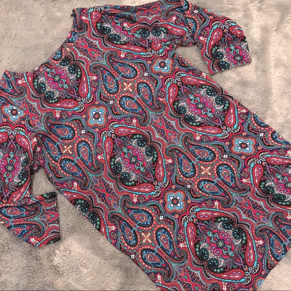 Forever 21 Mini Paisley Shift Dress